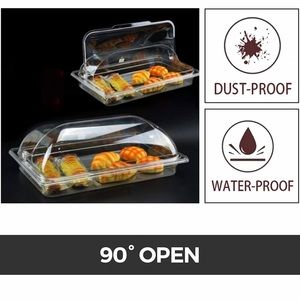 4 clear PVC Chafer Dish $32 each 1 Full Size Polycarbonate Food Pan, 4" Deep $20